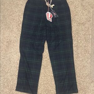 Vineyard Vines Black and Green Plaid Lounge Pants